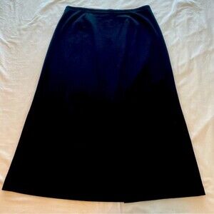 Susan Bristol Midi Pencil Skirt Black Career Dressy Sexy Vintage SZ 14